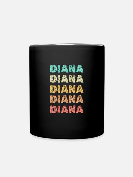 Diana Diana - Tasse einfarbig - Schwarz