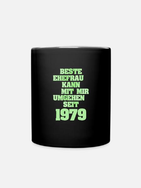 Frau 1979 - Tasse einfarbig - Schwarz