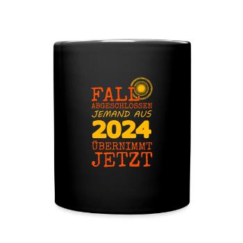 2024 - Tasse einfarbig - Schwarz - Vorne