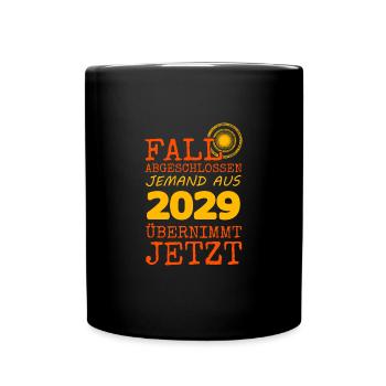 Fall 2029 - Tasse einfarbig - Schwarz - Vorne