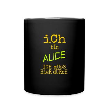 Cadeau pour Alice - Mug uni - noir - Devant