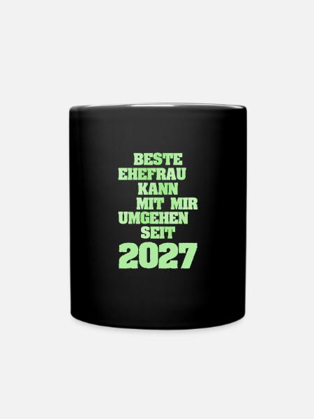 2027 - Tasse einfarbig - Schwarz