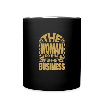 Name Woman - Tasse einfarbig - Schwarz - Vorne