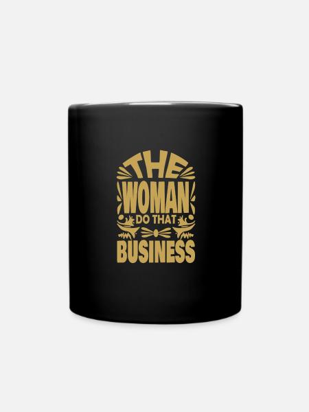 Name Woman - Tasse einfarbig - Schwarz