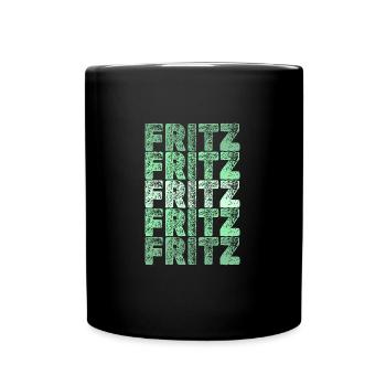 Fritz - Tasse einfarbig - Schwarz - Vorne