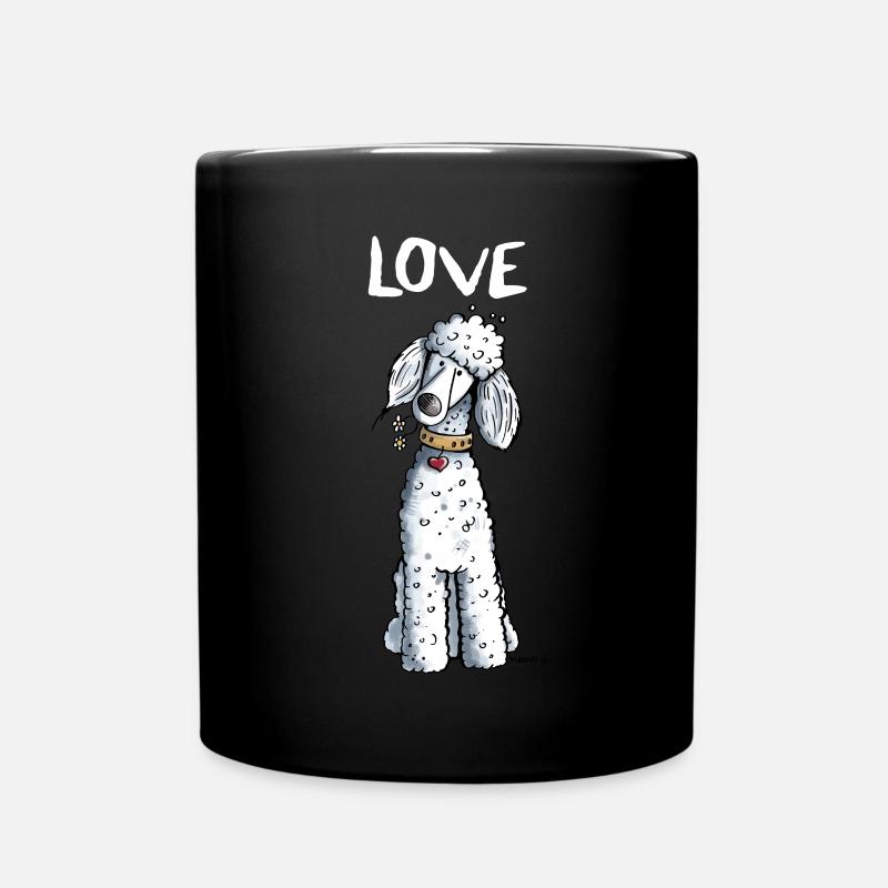 I Love Pudel - Tasse einfarbig - Schwarz