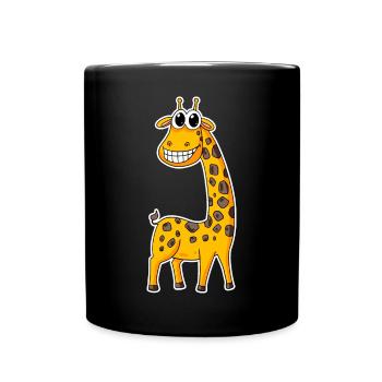 Girafe Long cou - Mug uni - noir - Devant