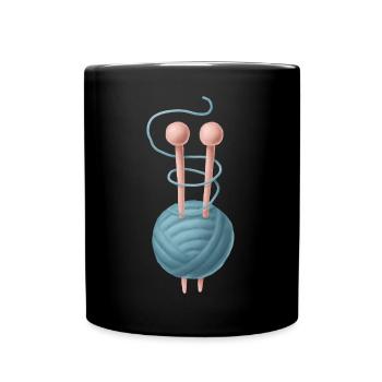 Tissu Couture Couture Design Chemise Créative - Mug uni - noir - Devant