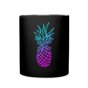 Pineapple Glow - Full Colour Mug - black - Front