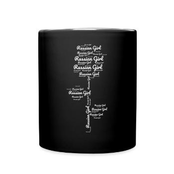 Russian Wife Happy Life Russian Women Russia - Full Colour Mug - black - Front