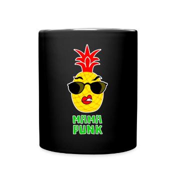 Mama Punk Pineapple - Full Colour Mug - black - Front