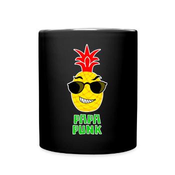 Papa Punk Pineapple - Full Colour Mug - black - Front