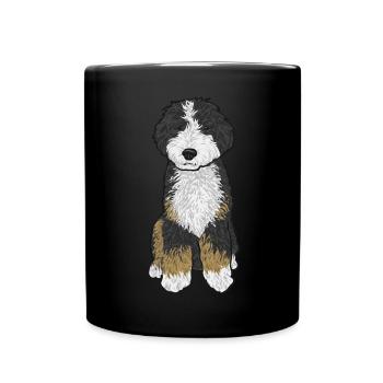 Cadeau pour chien Bernedoodle - Mug uni - noir - Devant