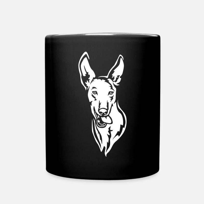 Podenco Head « Black Edition » - Mug uni - noir