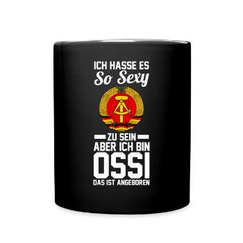 Ostdeutschland Ossi Deutschland DDR - Tasse einfarbig - Schwarz - Vorne