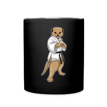 Arts martiaux de karaté suricate - Mug uni - noir - Devant