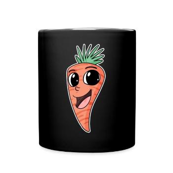Carotte végétalienne Carotte Carotte Carottes - Mug uni - noir - Devant
