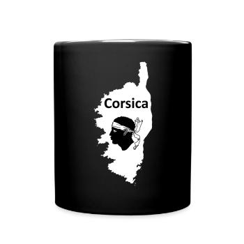 Corsica die Insel in Frankreich Korsika - Tasse einfarbig - Schwarz - Vorne