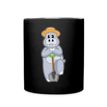 Ferme de pellets d’éleveur d’hippopotames - Mug uni - noir - Devant