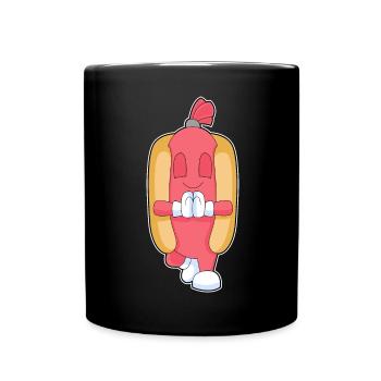 Hot-dog Yoga Fitness Méditation - Mug uni - noir - Devant
