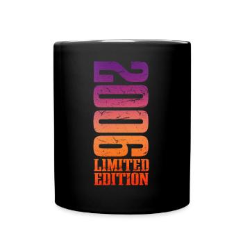 18ème anniversaire millésime 2006 - Mug uni - noir - Devant