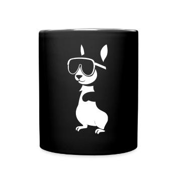 Funny Squirrel Wearing Sunglasses Squirrels - Full Colour Mug - black - Front