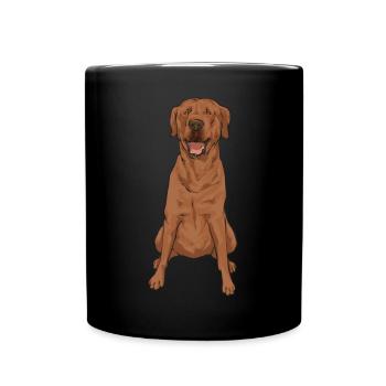 Foxred Labrador Fox Red Labrador Retriever - Full Colour Mug - black - Front