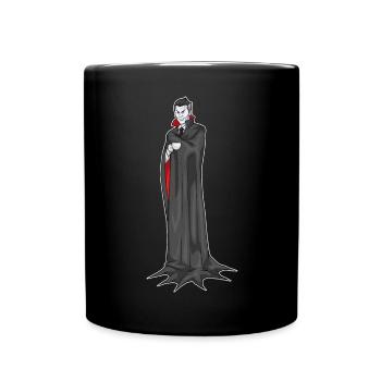 Vampire Halloween Coffee - Full Colour Mug - black - Front