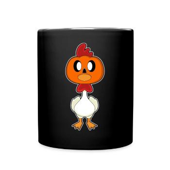 Chicken Halloween Pumpkin - Full Colour Mug - black - Front