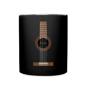 Classical Guitar | Buy guitar, music - Full Colour Mug - black - Front