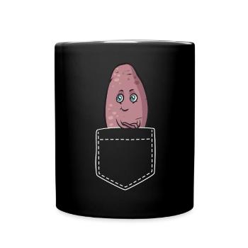 Légumes-racines de patates douces - Mug uni - noir - Devant