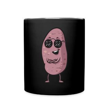 Légumes-racines de patates douces - Mug uni - noir - Devant