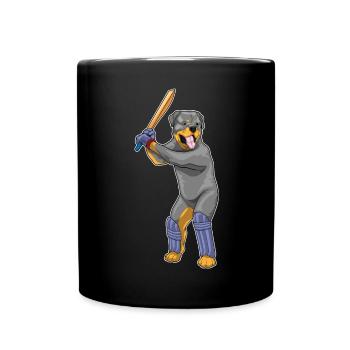 Rottweiler Cricket Cricket Bats - Full Colour Mug - black - Front