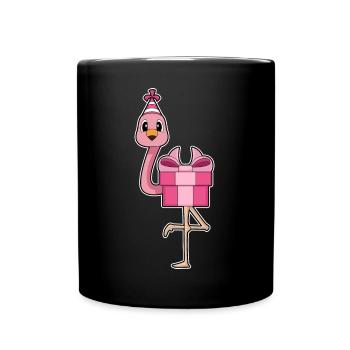 Forfait anniversaire Flamingo - Mug uni - noir - Devant