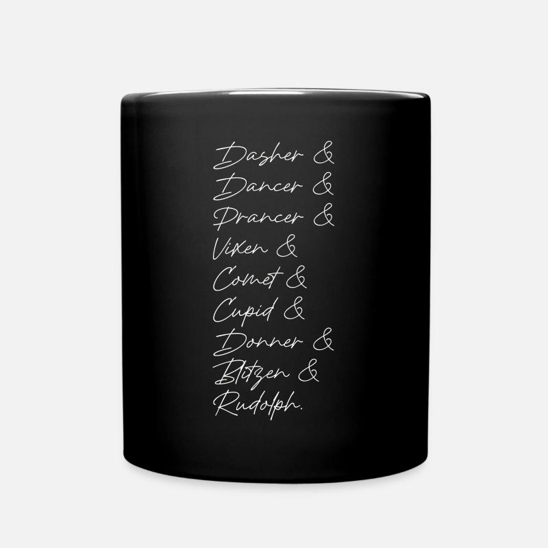 Renne | Rudolph, Saint-Nicolas, Noël, Fête - Mug uni - noir