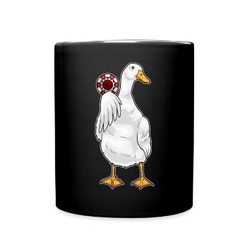 Duck Poker Jetons de poker - Mug uni - noir - Devant