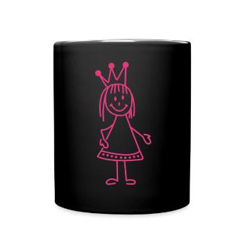 Princess | Fairy tale, funny pictures, gift - Full Colour Mug - black - Front