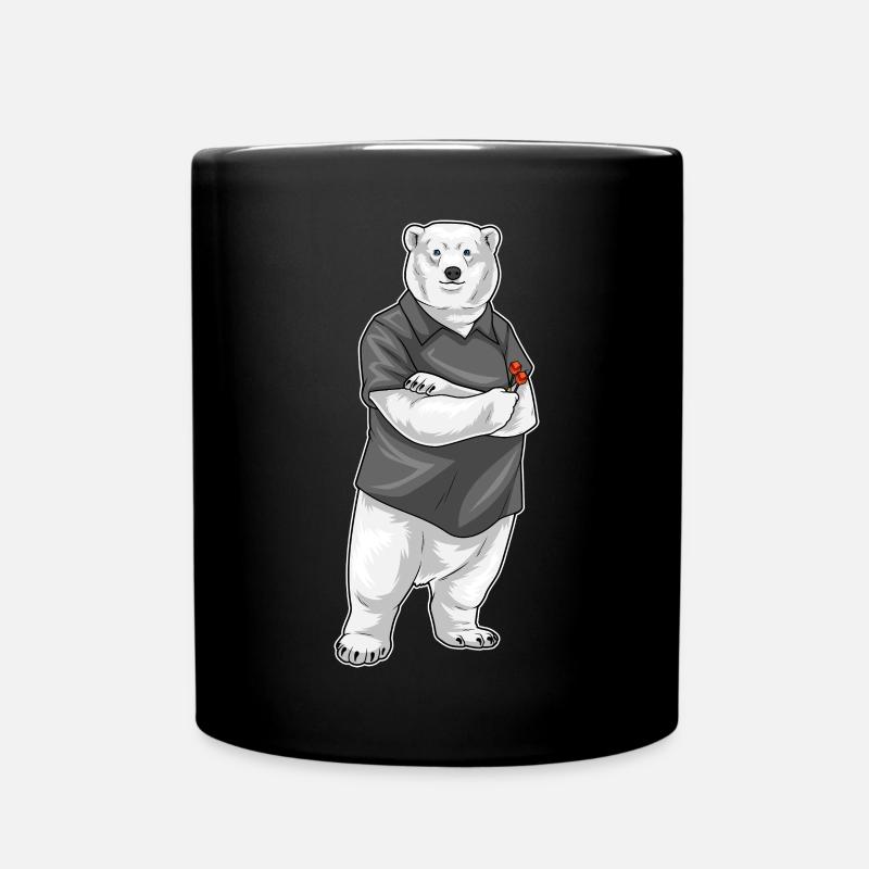 Eisbär Dart Dartpfeil - Tasse einfarbig - Schwarz