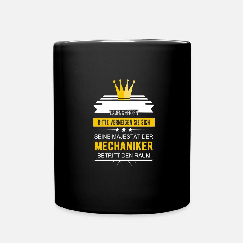 Mechaniker kfz Mechaniker Spruch - Tasse einfarbig - Schwarz