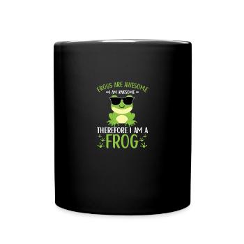Frosch Liebhaber Kinder Frösche - Tasse einfarbig - Schwarz - Vorne