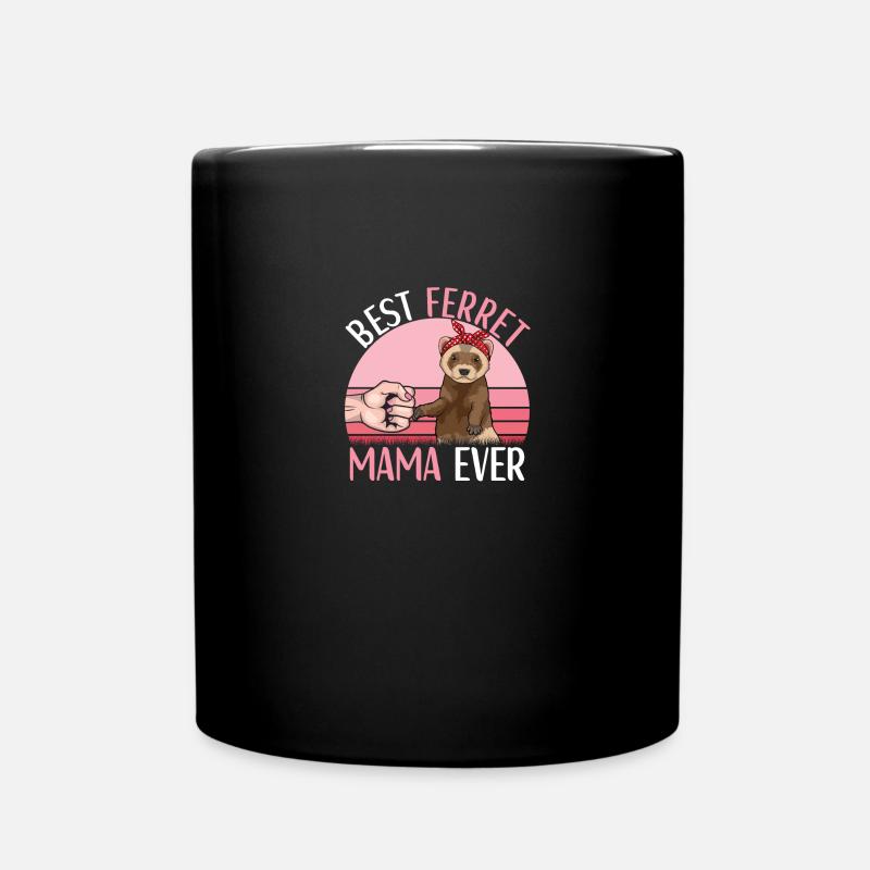 Frettchen Outfit Frettchen Liebhaber - Tasse einfarbig - Schwarz