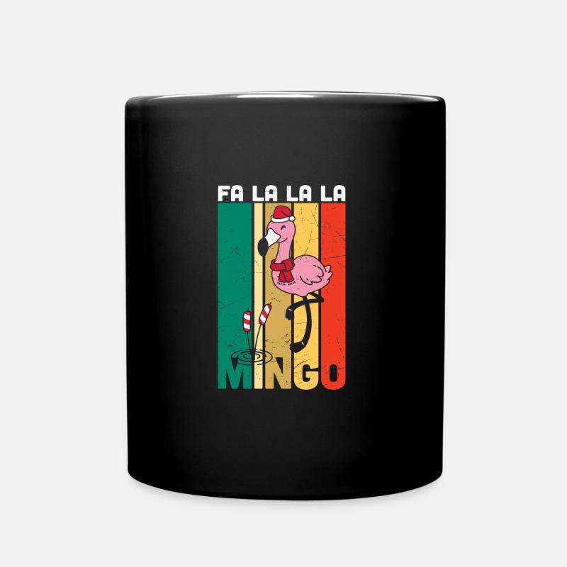 Fa La La La Mingo, Funny Christmas in July - Tasse einfarbig - Schwarz