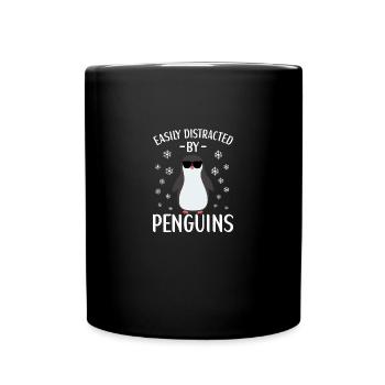 Pinguin Outfit für Pinguin Liebhaber - Tasse einfarbig - Schwarz - Vorne