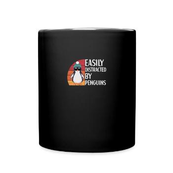 Pinguin Outfit für Pinguin Liebhaber - Tasse einfarbig - Schwarz - Vorne