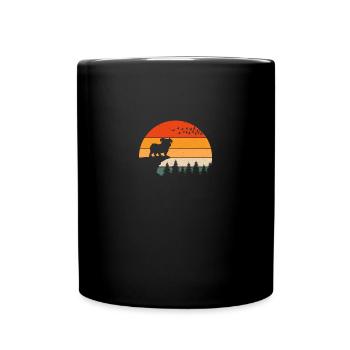 Englische Bulldogge Kaffee Liebhaber - Tasse einfarbig - Schwarz - Vorne