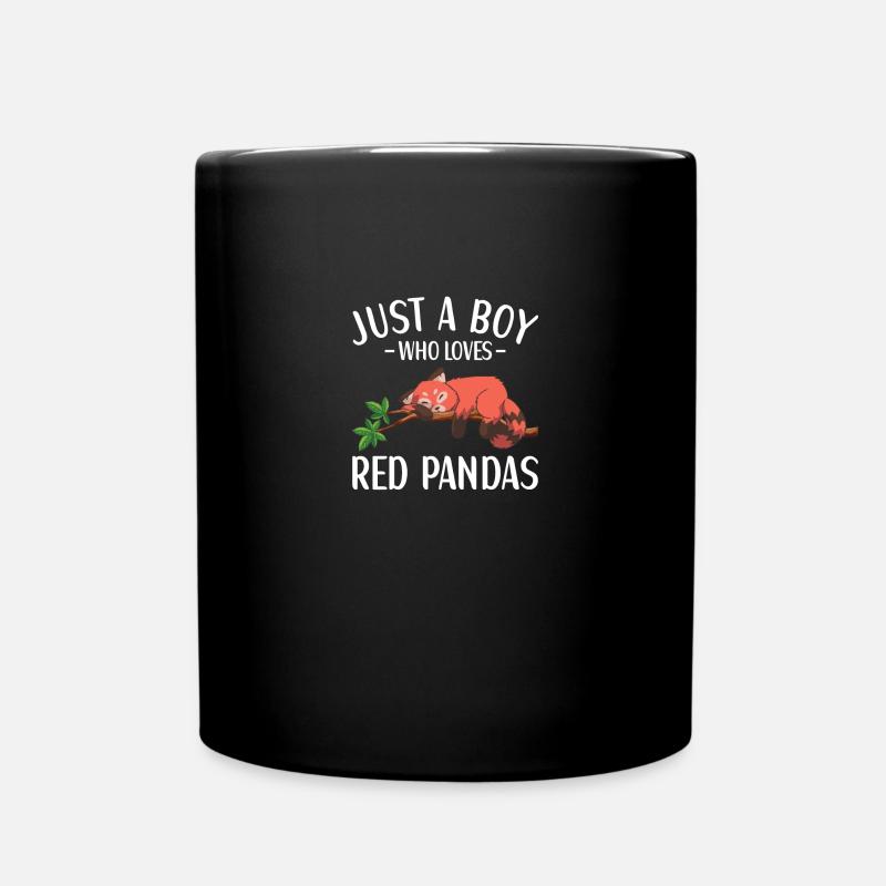 Roter Panda Outfit Süßer Kleiner Panda - Tasse einfarbig - Schwarz