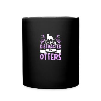 Otter Outfit Sea Otter Lovers - Full Colour Mug - black - Front
