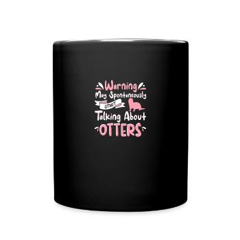 Otter Outfit Sea Otter Lovers - Full Colour Mug - black - Front
