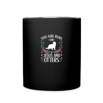 Tenue de loutre Amoureux de la loutre de mer - Mug uni - noir - Devant