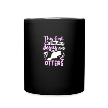 Tenue de loutre Amoureux de la loutre de mer - Mug uni - noir - Devant